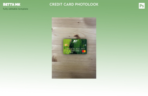 Модерен стил Јапонски Поштенски мастер картички фото изглед преден шаблон